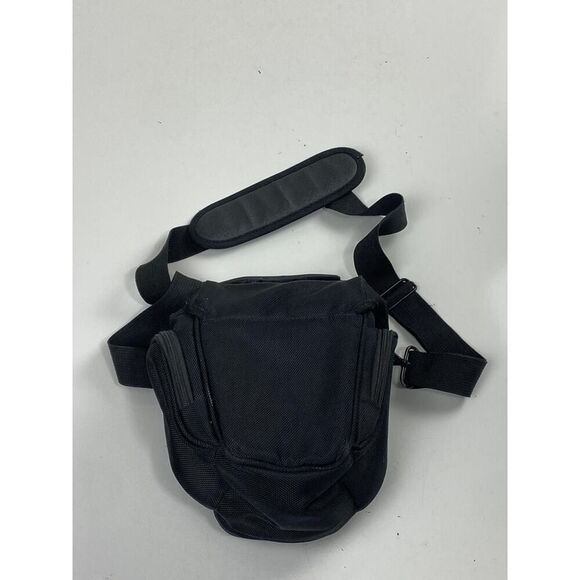 Padded Camera Holster Black Shoulder Crossbody Bag 8in L x 5in W x 9in H S1341 - Picture 2 of 5